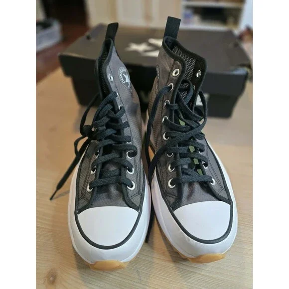 HTF Converse Run Star Hike High Concrete Heat sneaker sz 10.5 - Picture 4 of 8